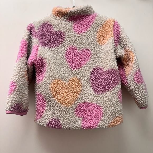 H&M Heart Sherpa Zip-Up Jacket Size 18month - Picture 3 of 5